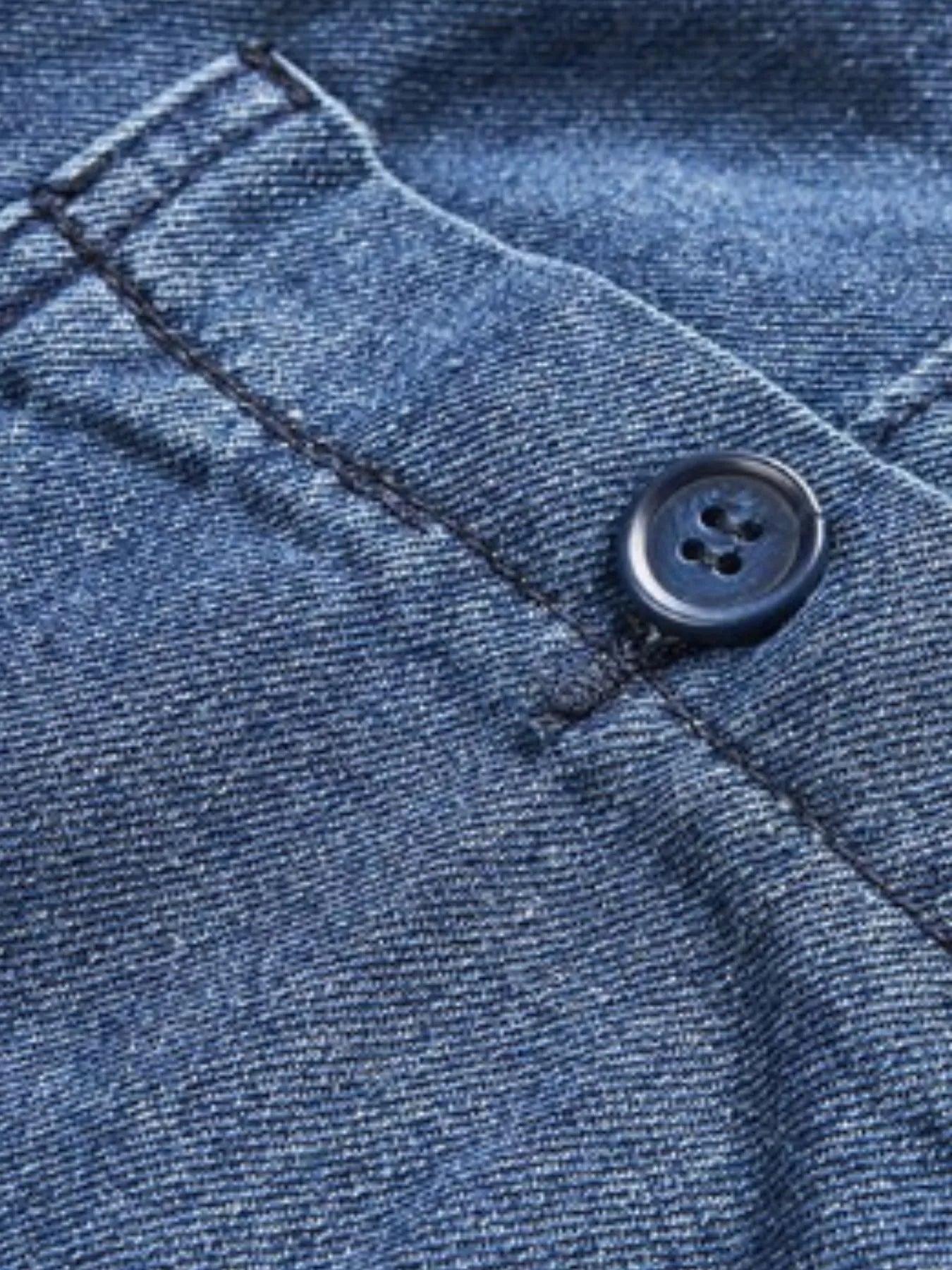 Men's Pocketed Denim Shorts - Fashorio