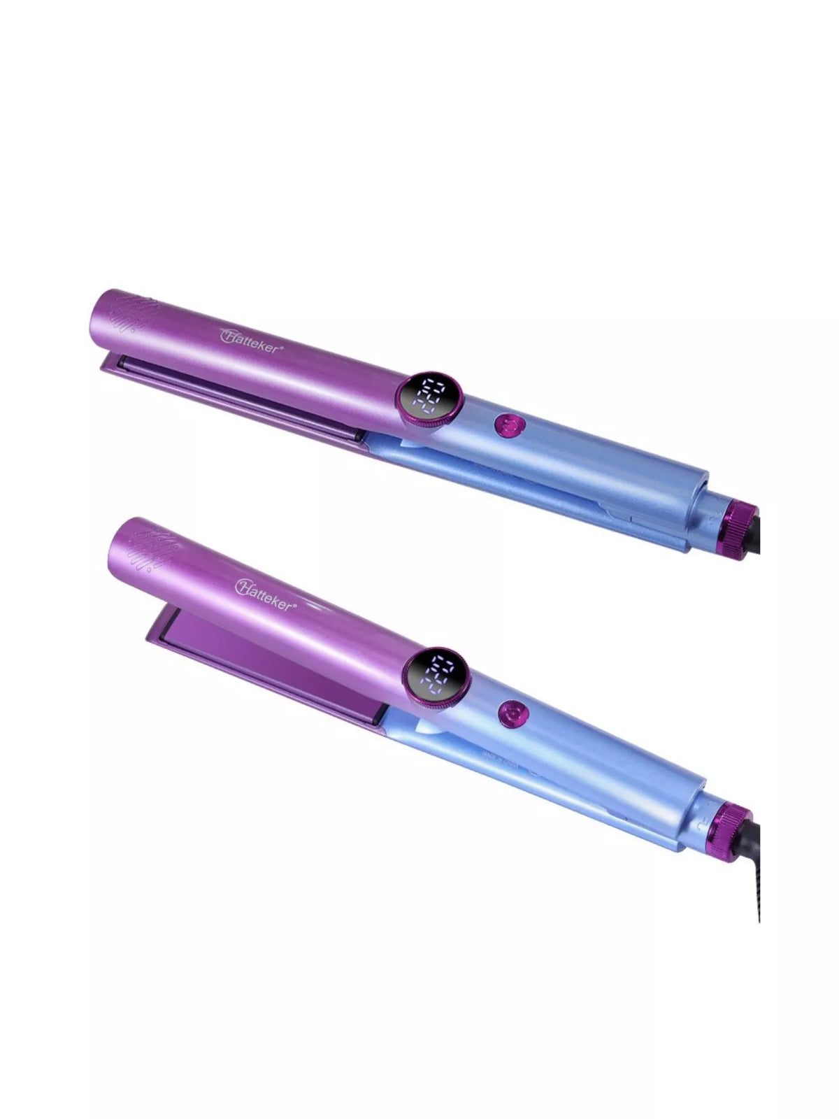 Hair straightener temperature control display detail