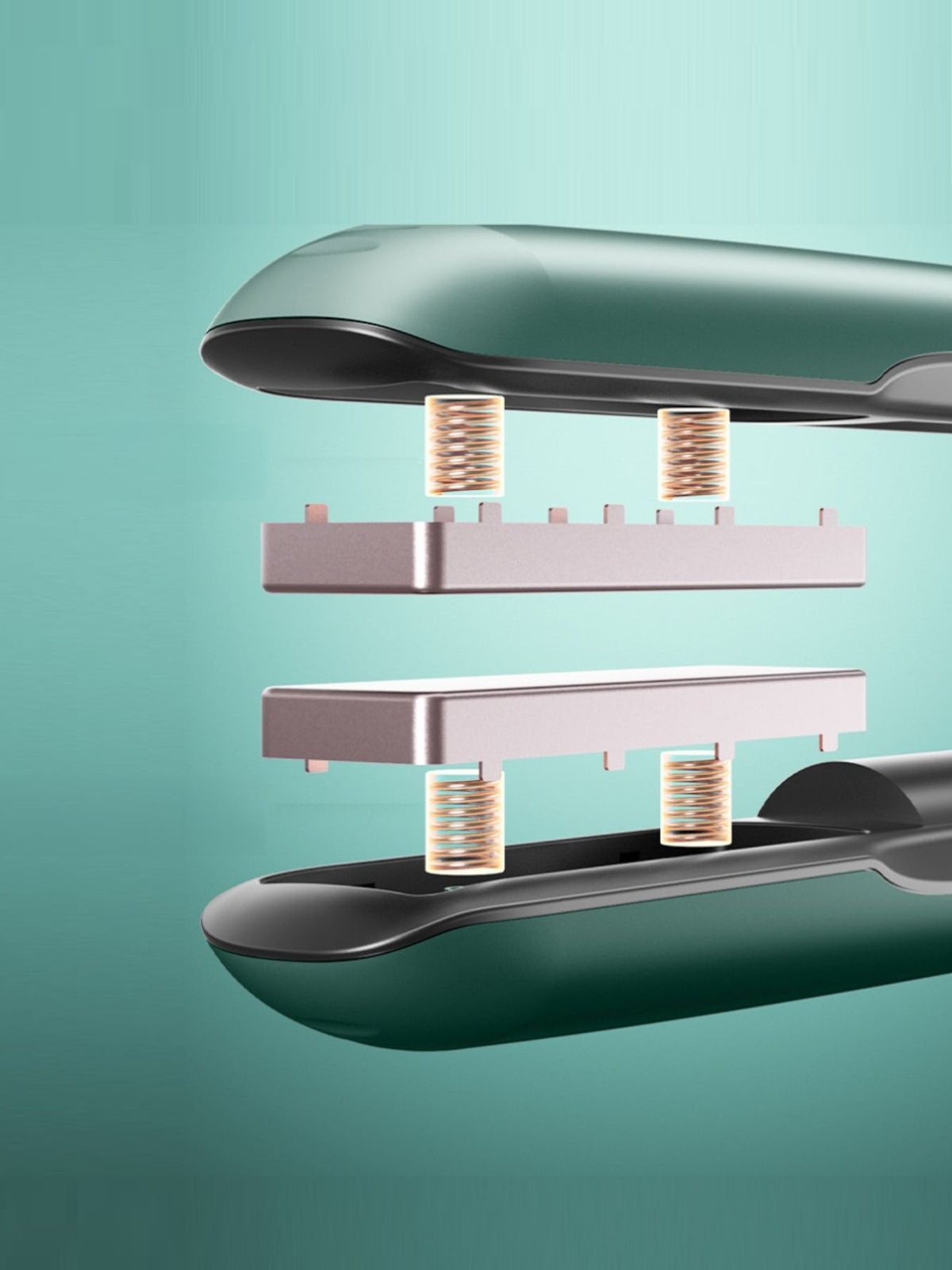 Cordless hair straightener in pink