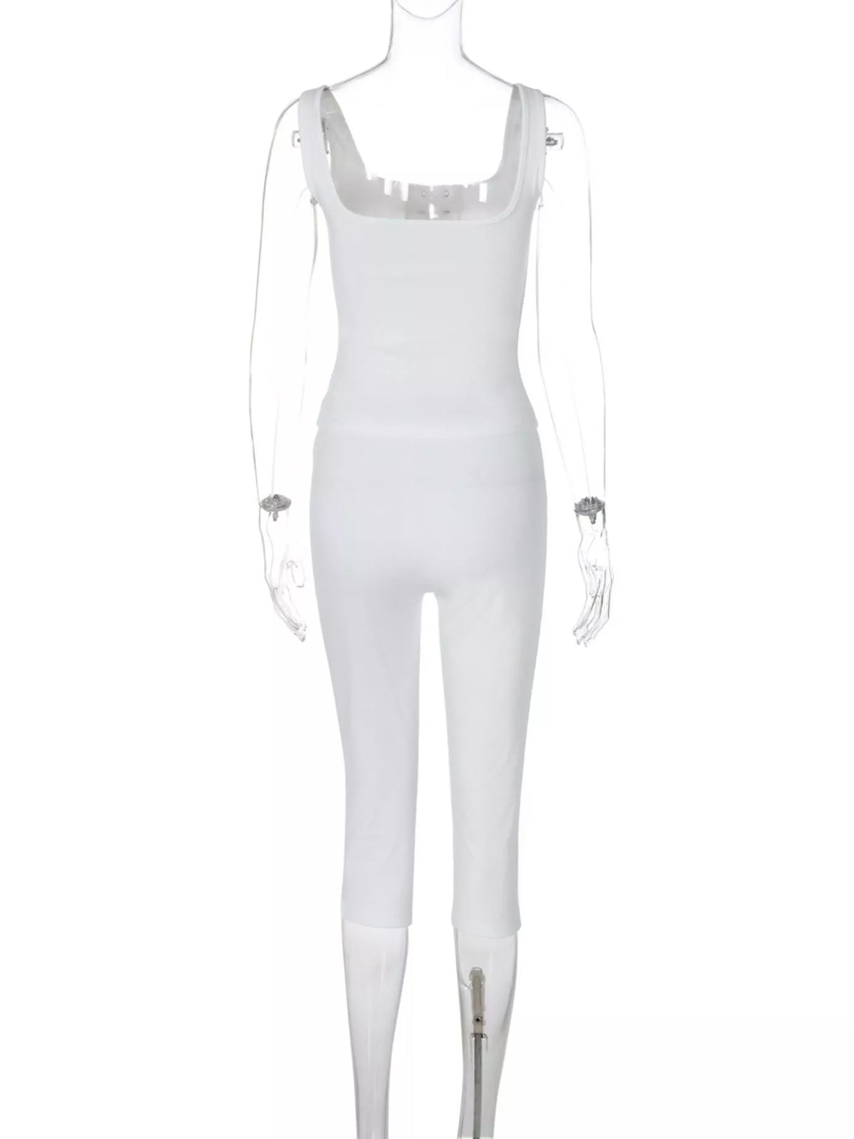 Lace Up Tank and Capri Two Piece Set, view 9