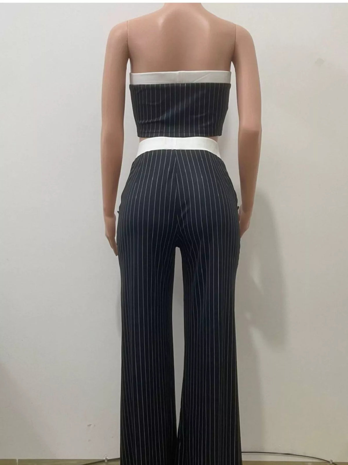 Coordinated strapless set front view