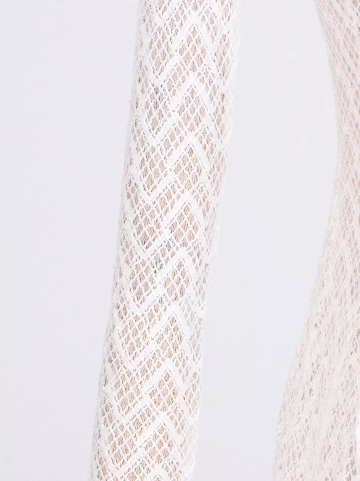 white lace mock neck long sleeve maxi dress movement view
