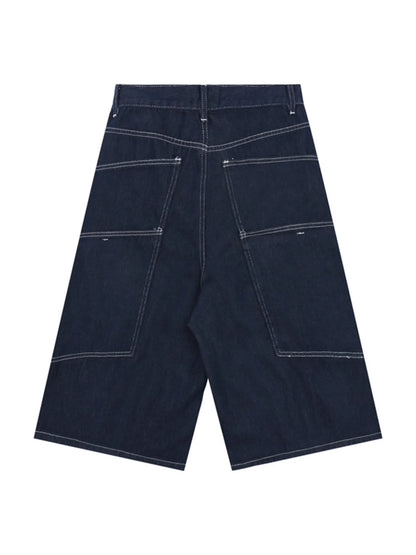 Men's Wash Cargo Denim Shorts - Fashorio