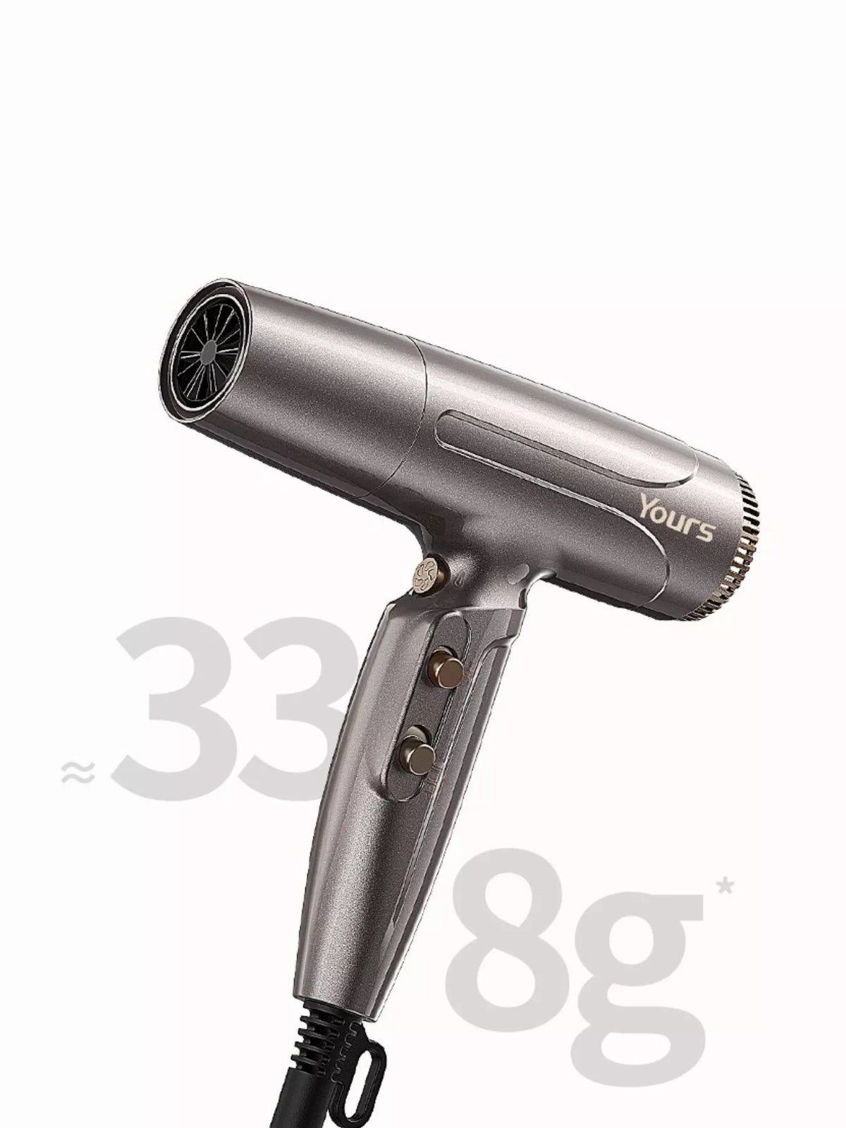 Hair dryer control buttons close up