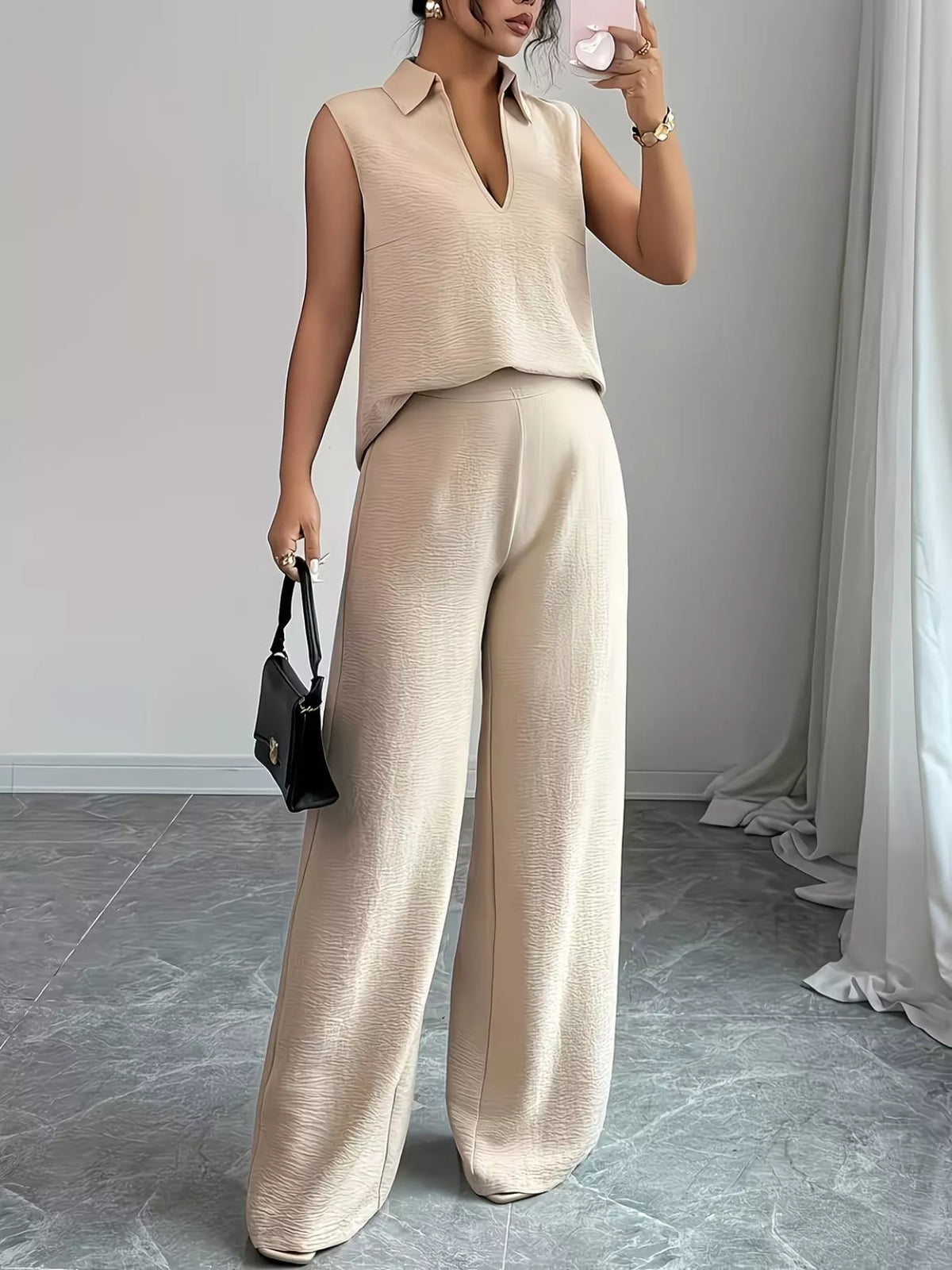 Minimal two piece set elevated styling