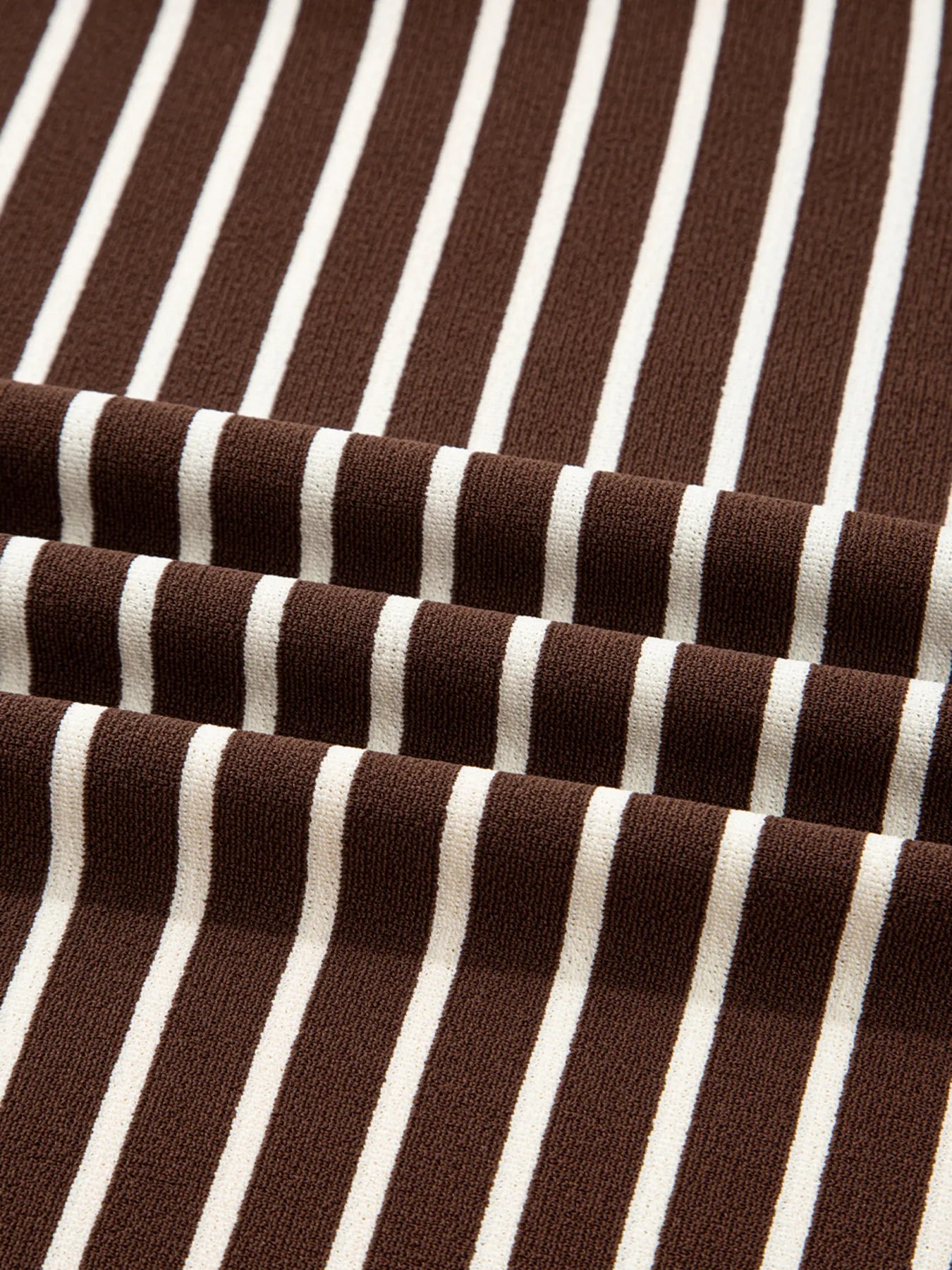 Stripe Cropped Crew Neck Long Sleeve T Shirt - Fashorio