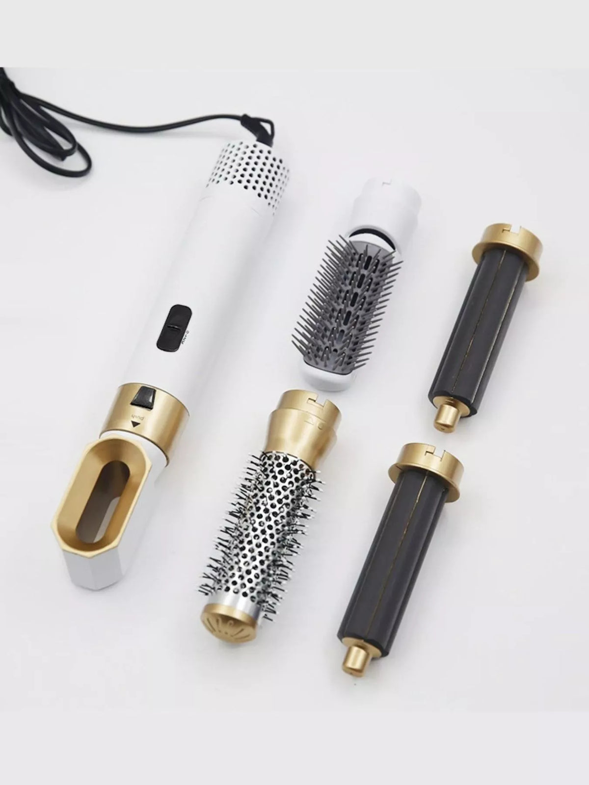Curling iron set complete kit layout
