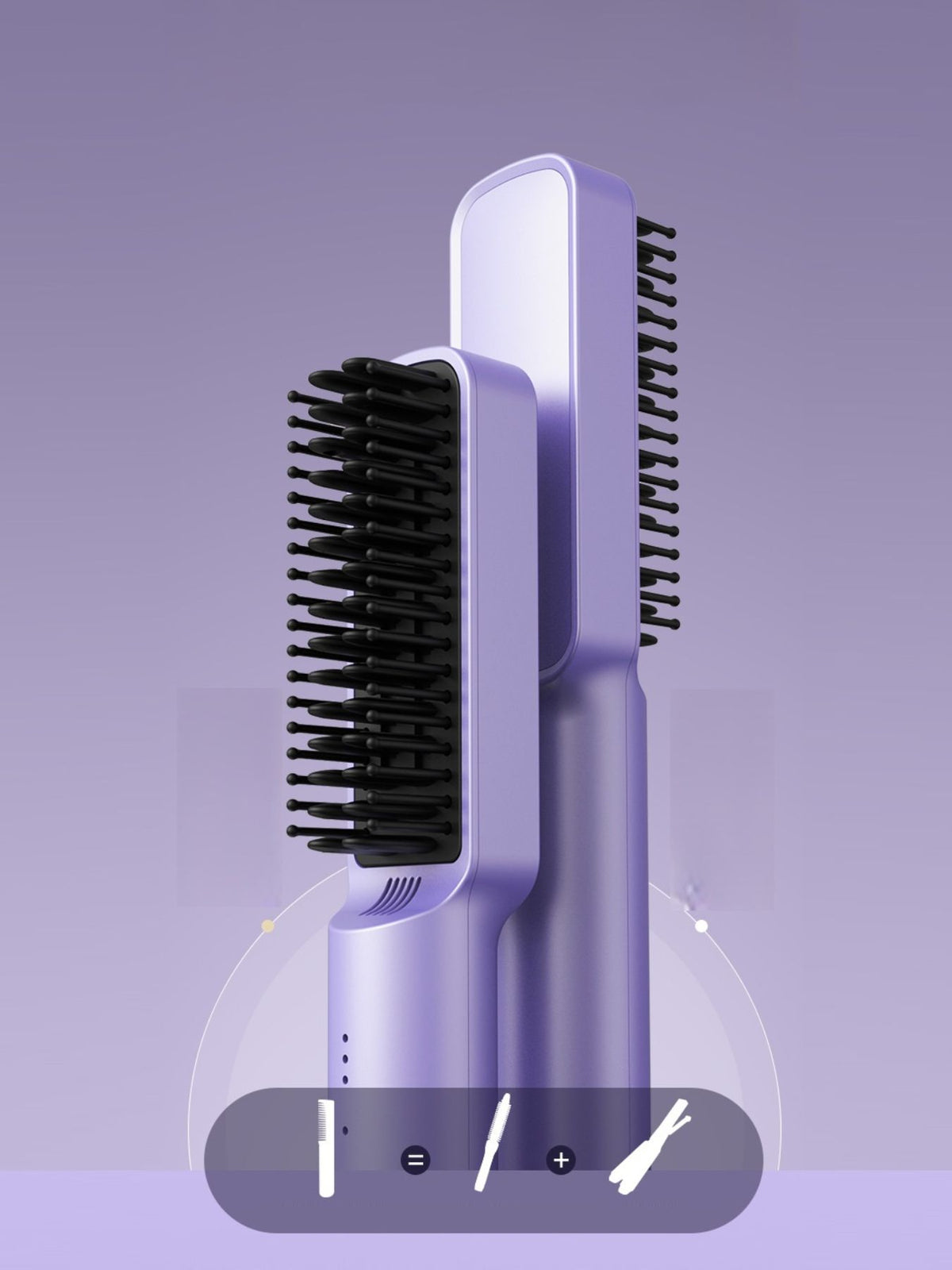 Straightening comb teeth detail