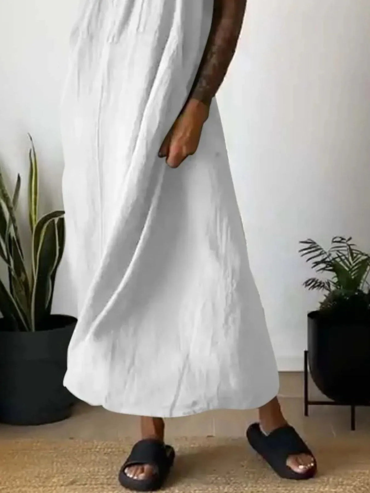 Ruched Cami Maxi Dress with Pockets Plus Size view 23