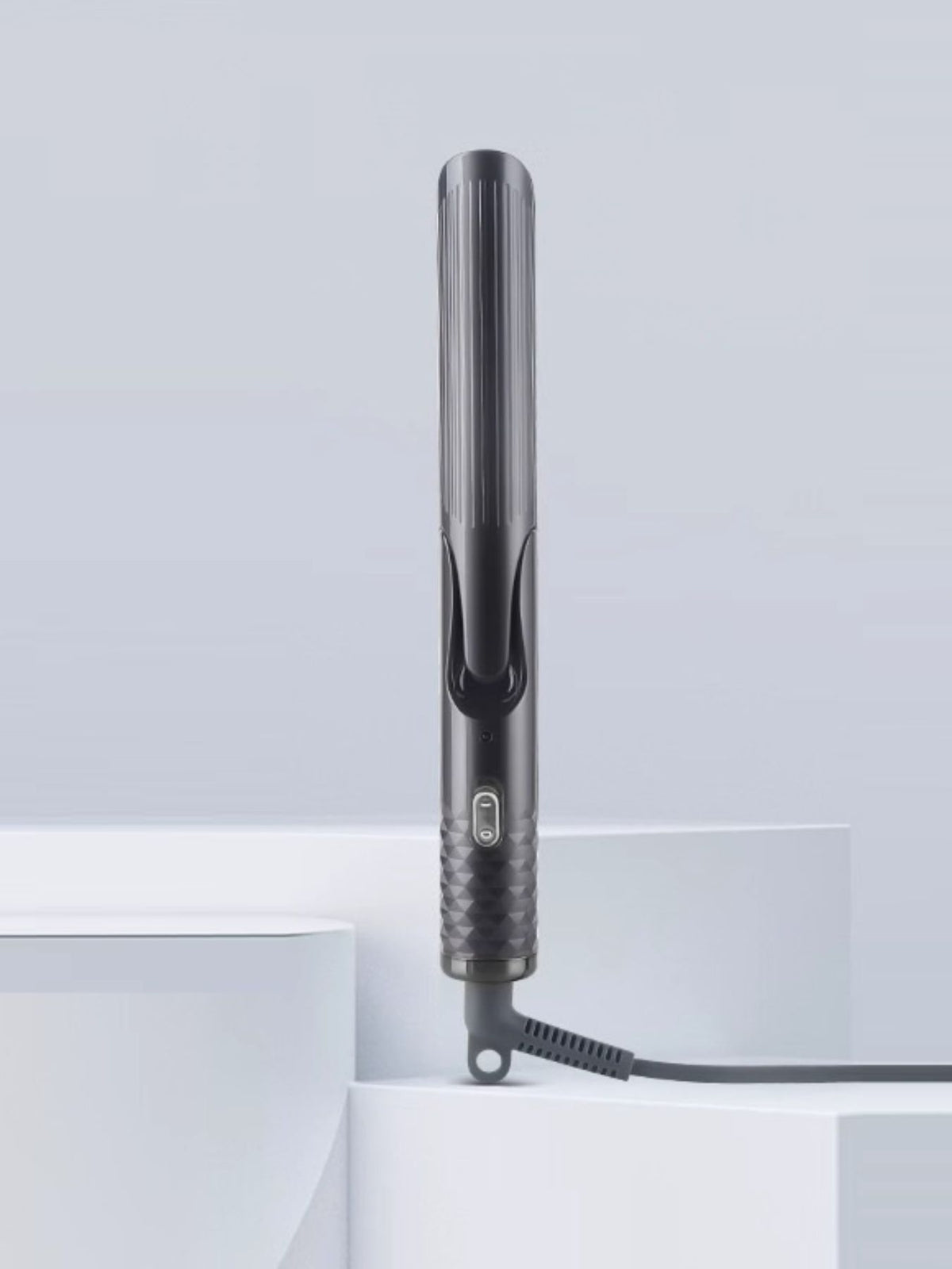 Curling iron barrel and plates close up