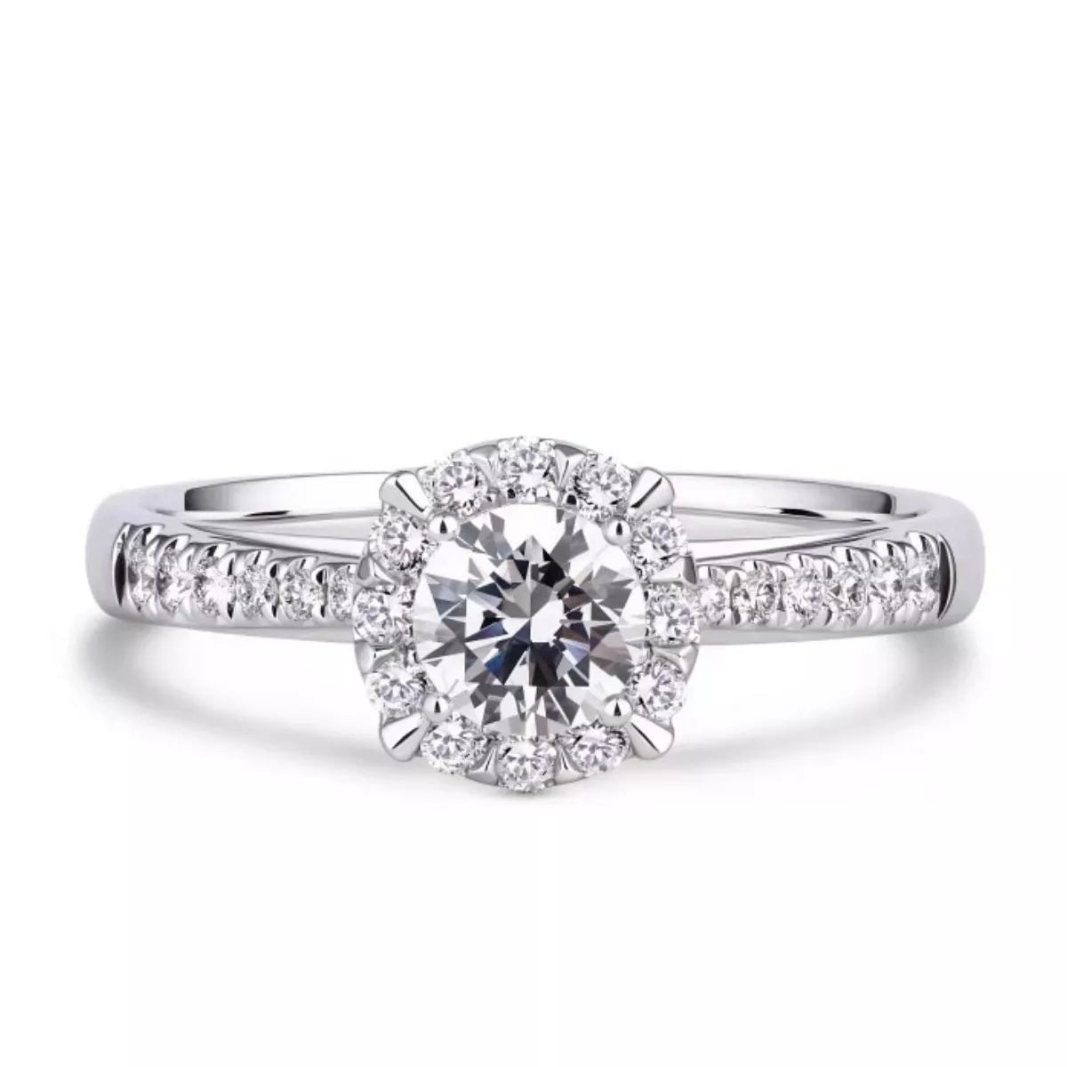 Side profile of the sterling silver ring band