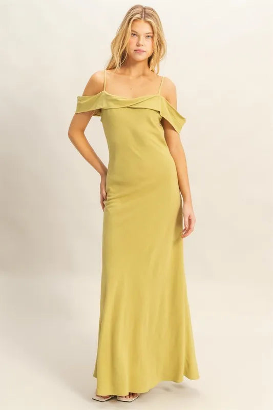 HYFVE flattering fit cami maxi dress front view