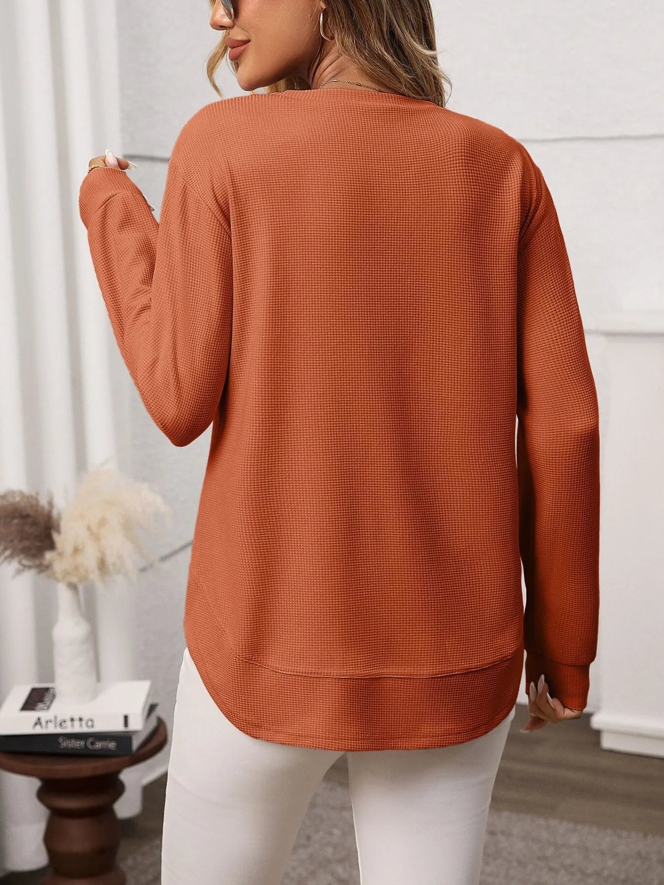 Long Sleeve Round Neck T-Shirt - Fashorio