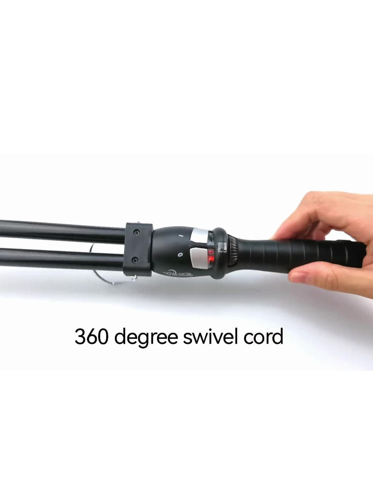 Curling iron handle and controls