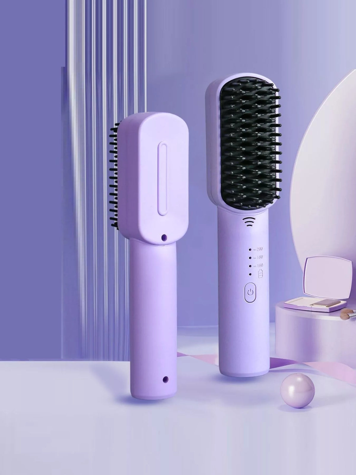 Straightening comb in black