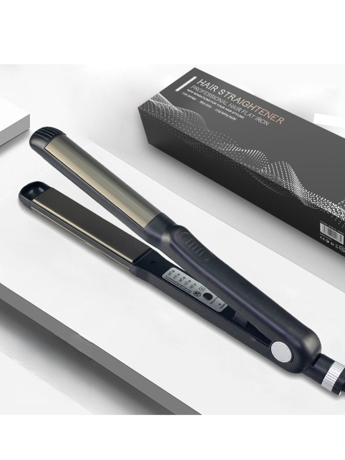 Black fast heating hair straightener main view