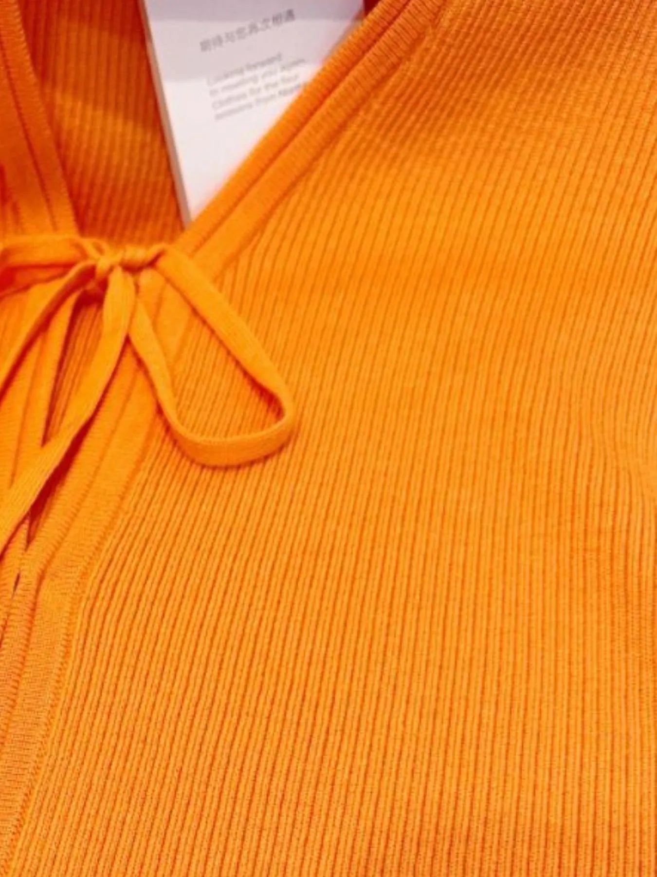 Tie-Front Long Sleeve Cardigan - Fashorio