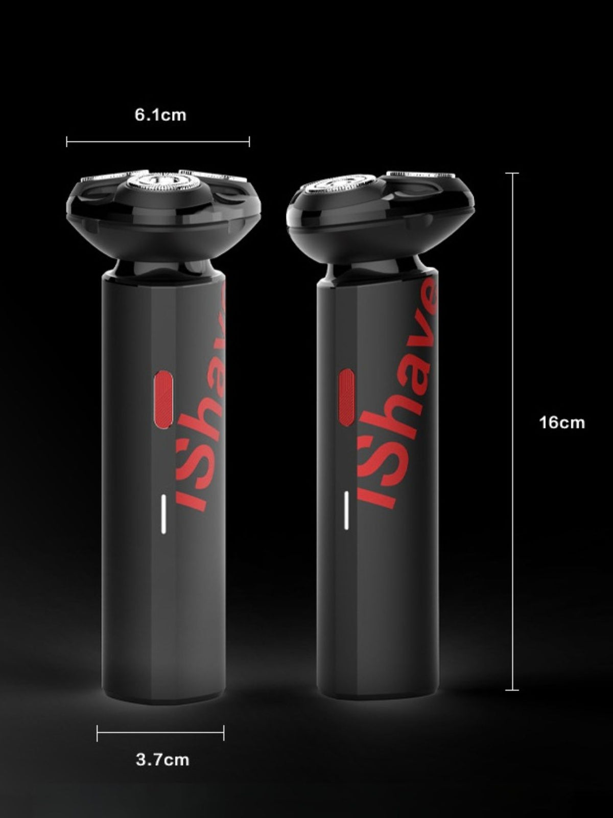 Portable shaver charging port detail