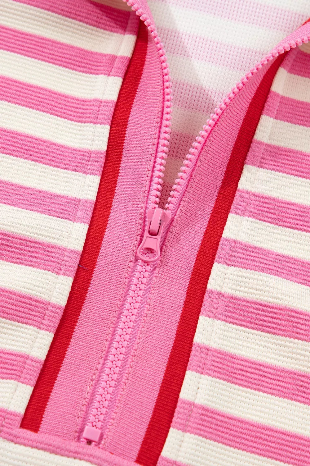 Striped top and skirt set casual look