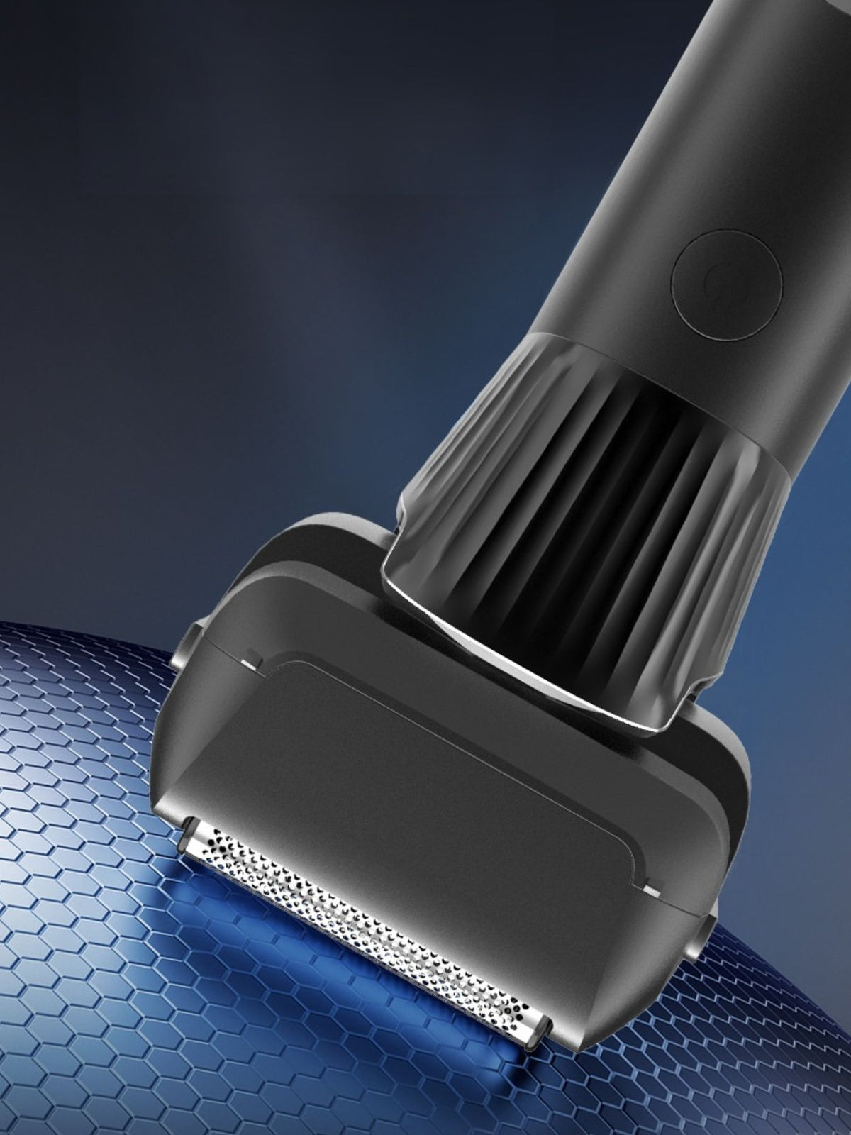 Shaver being rinsed under water