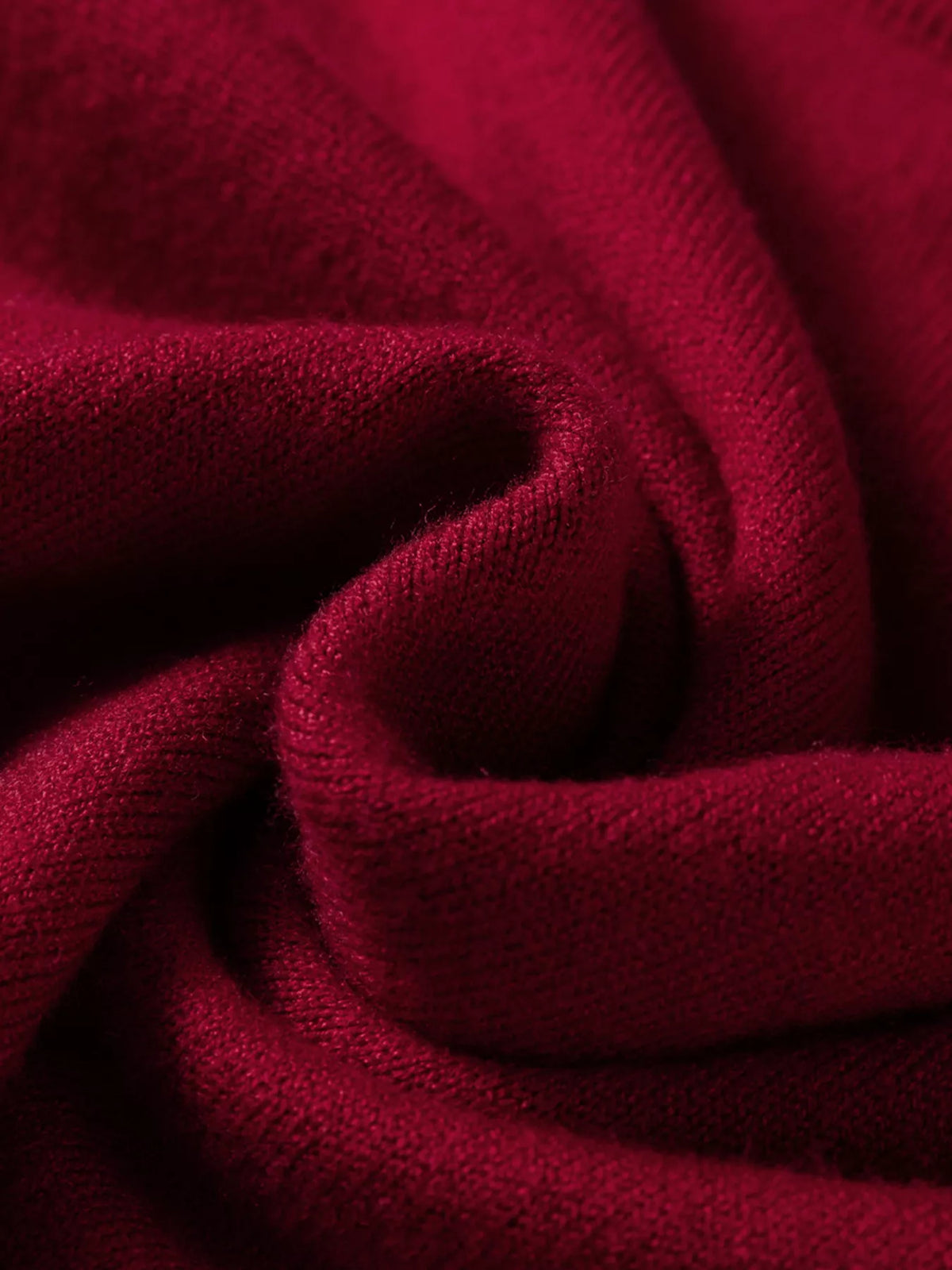 Crew Neck Cap Sleeve Knit Sweater in Burgundy view 7