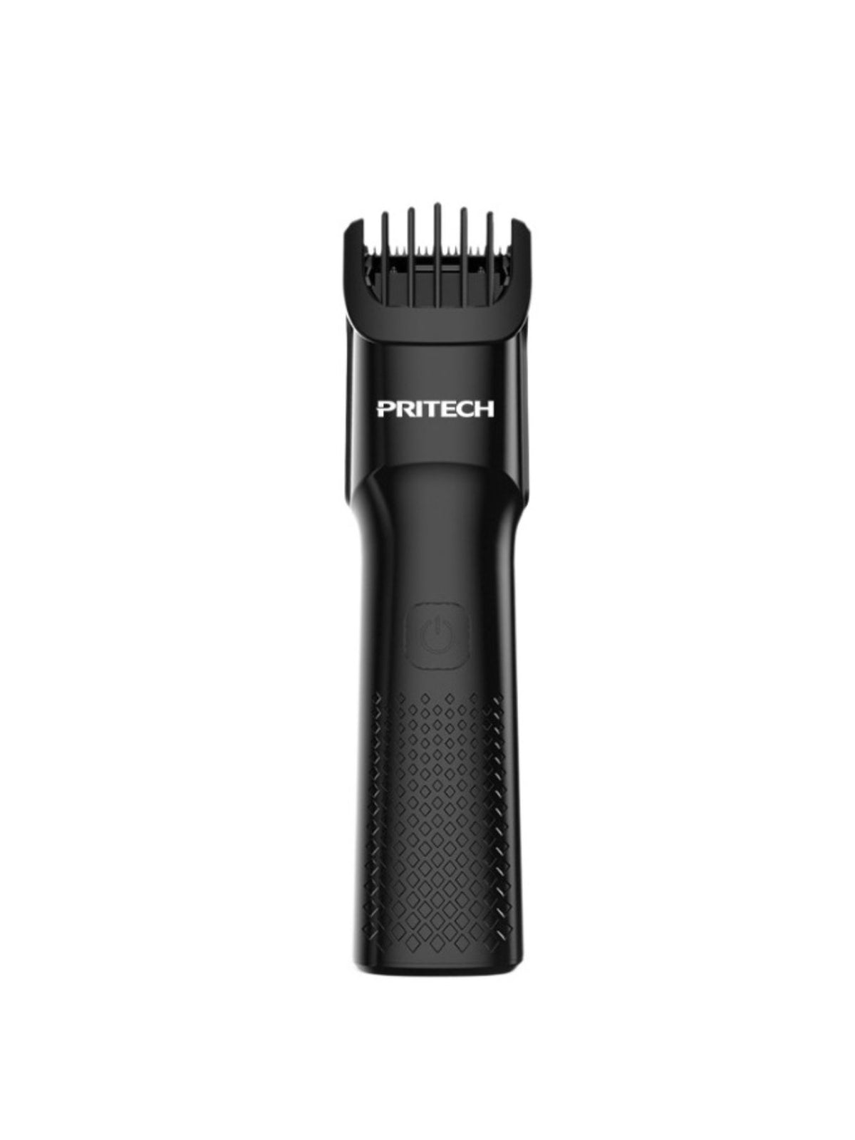 Black hair clipper standing upright