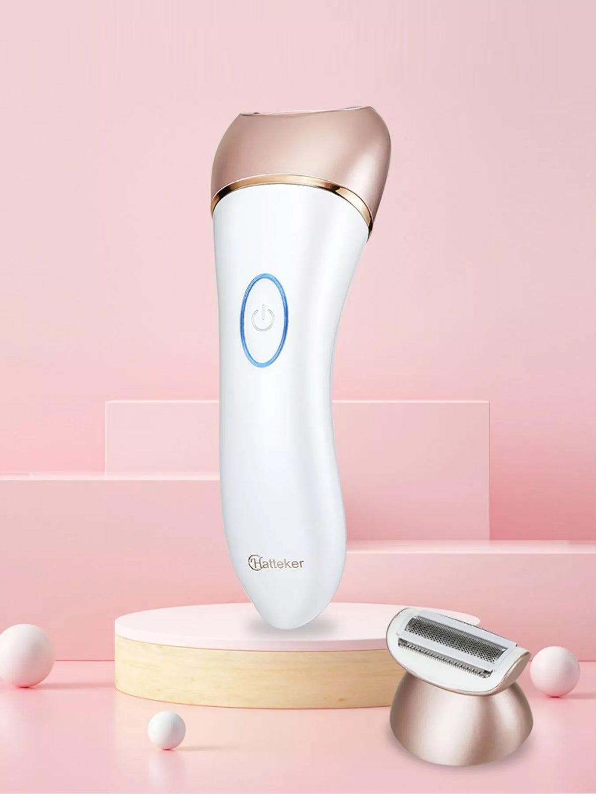 Rose gold epilator front view