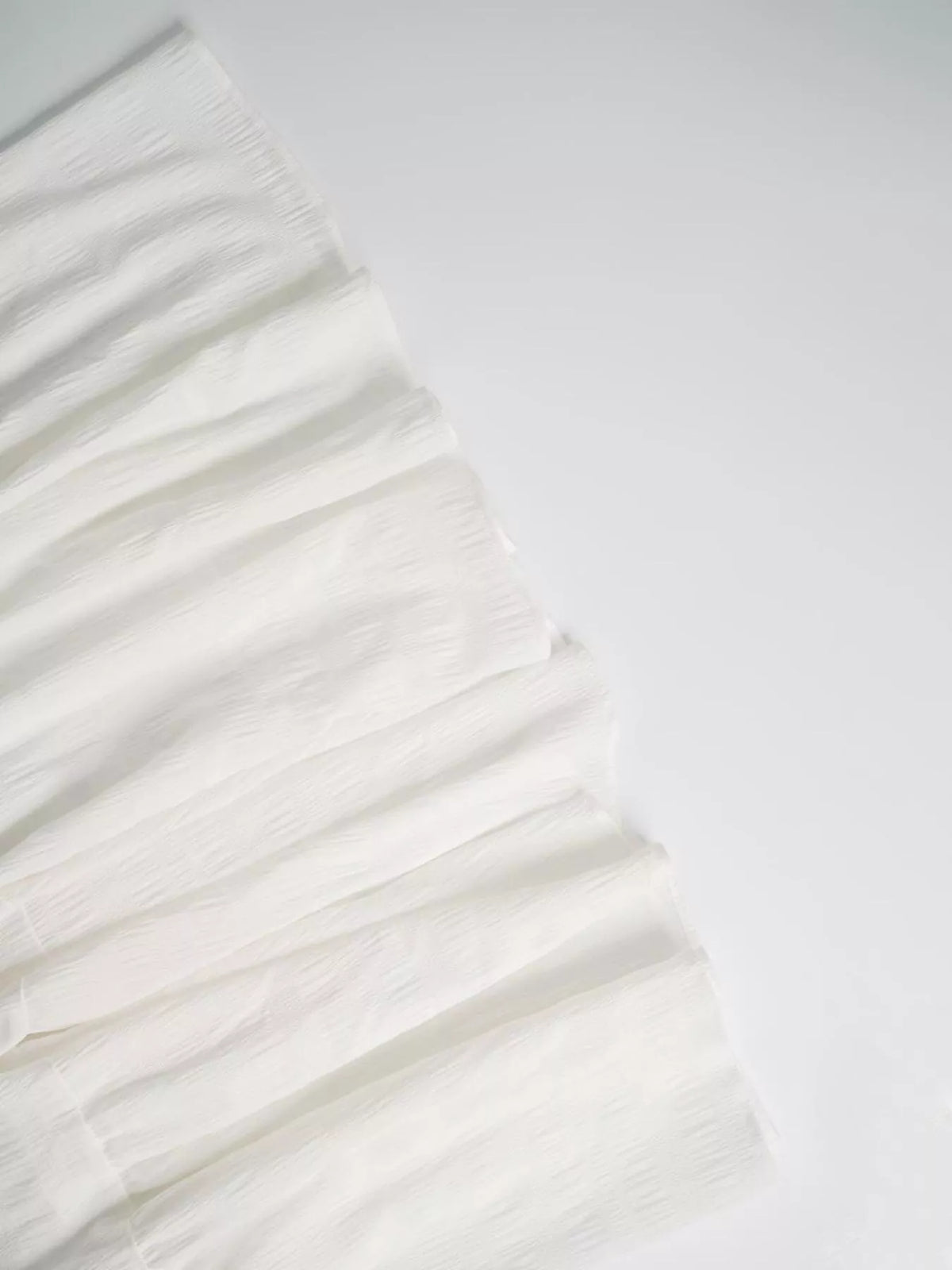 Smocked tiered maxi skirt close up