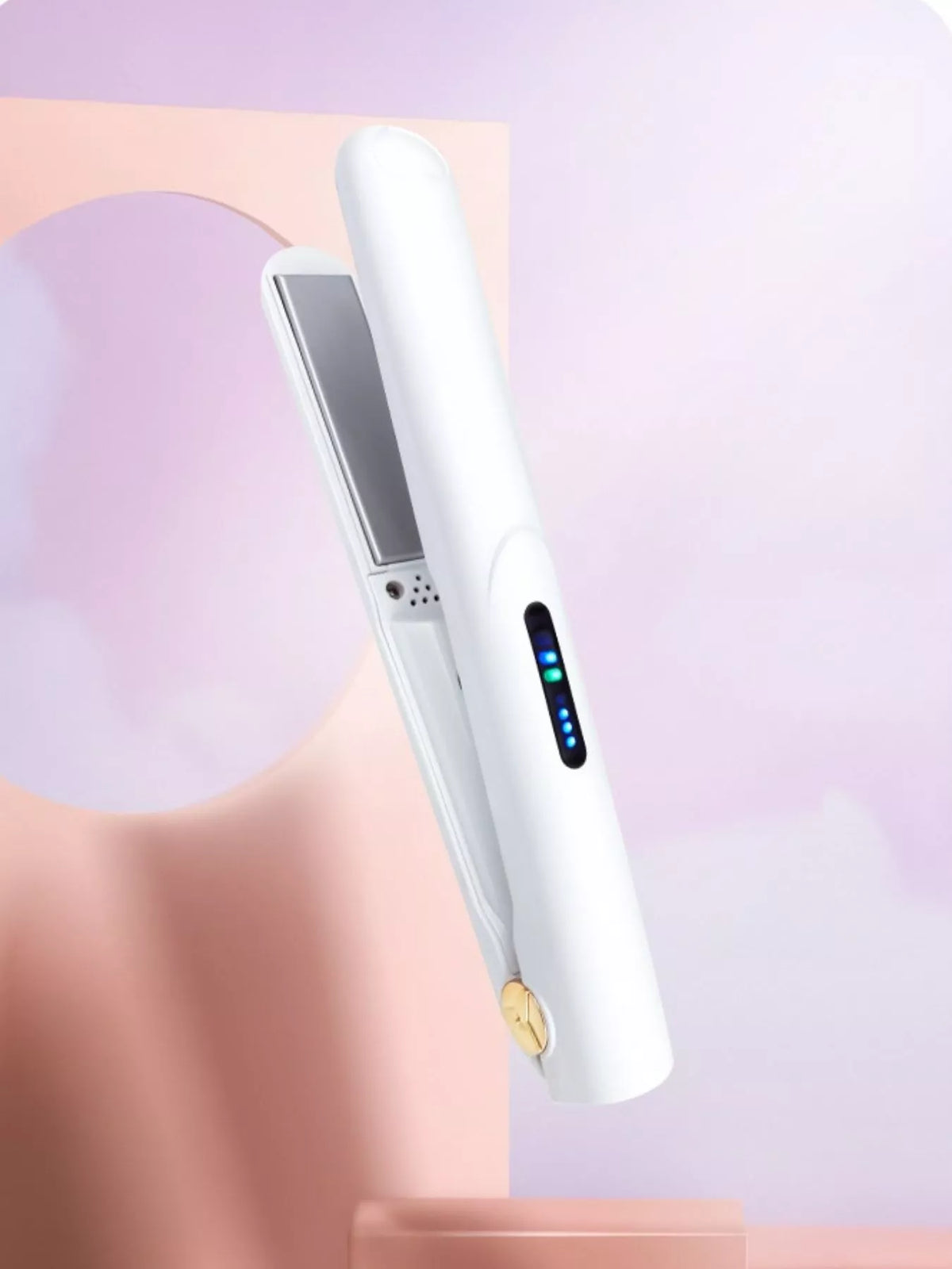 Cordless rechargeable hair straightener main view