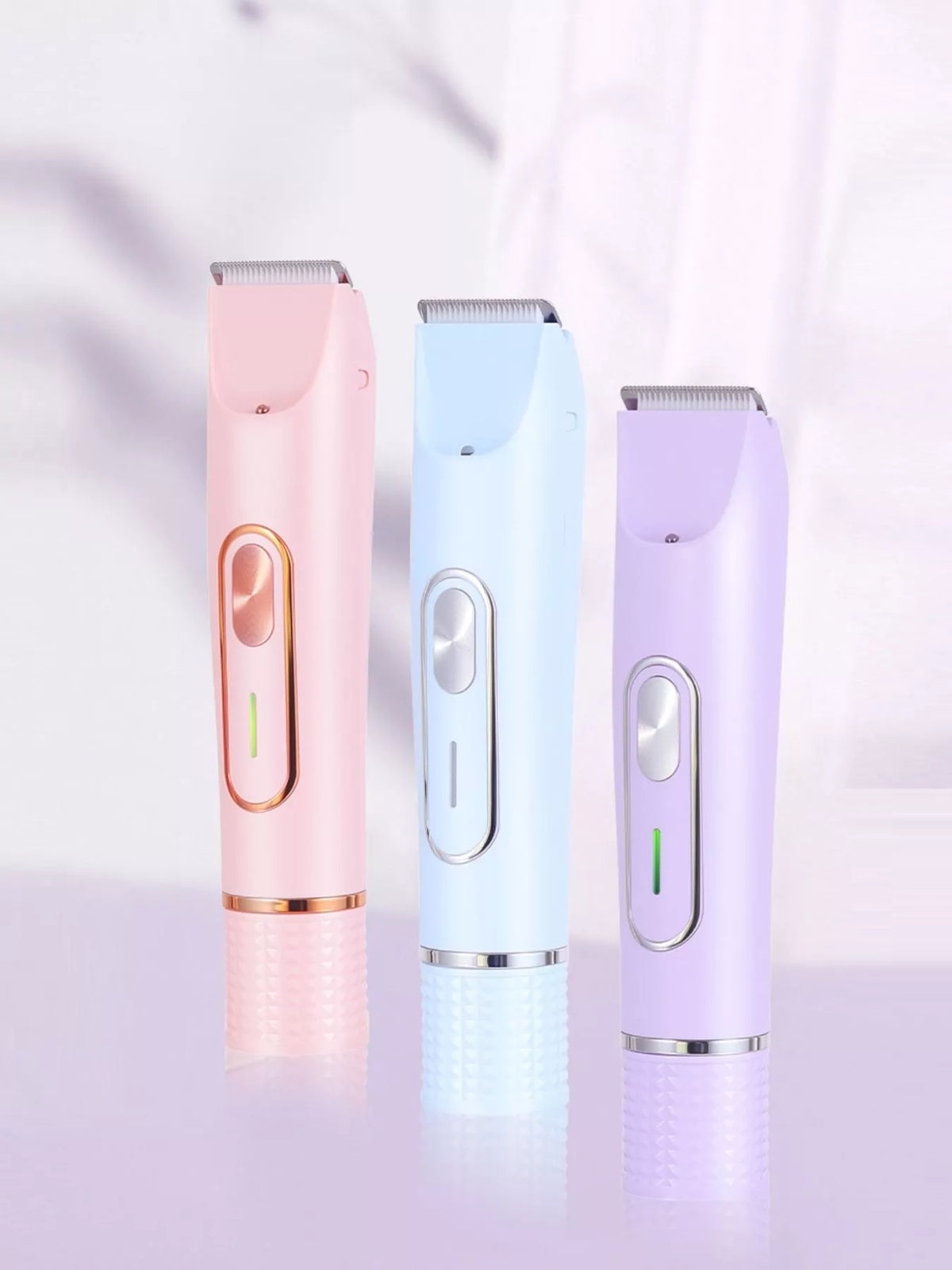 Painless double head hair removal epilator in pink
