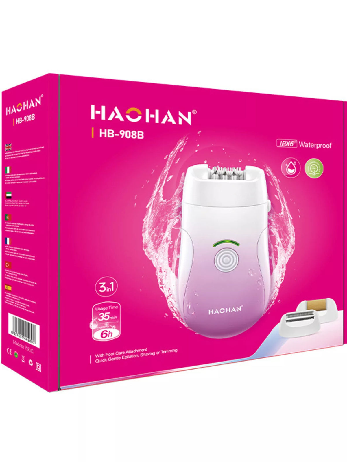 Epilator packaging and accessories