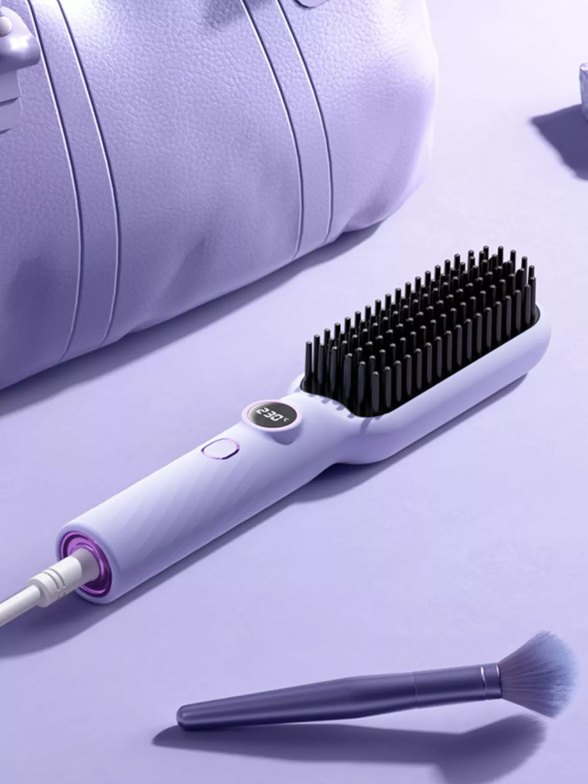 Straightening comb in lavender