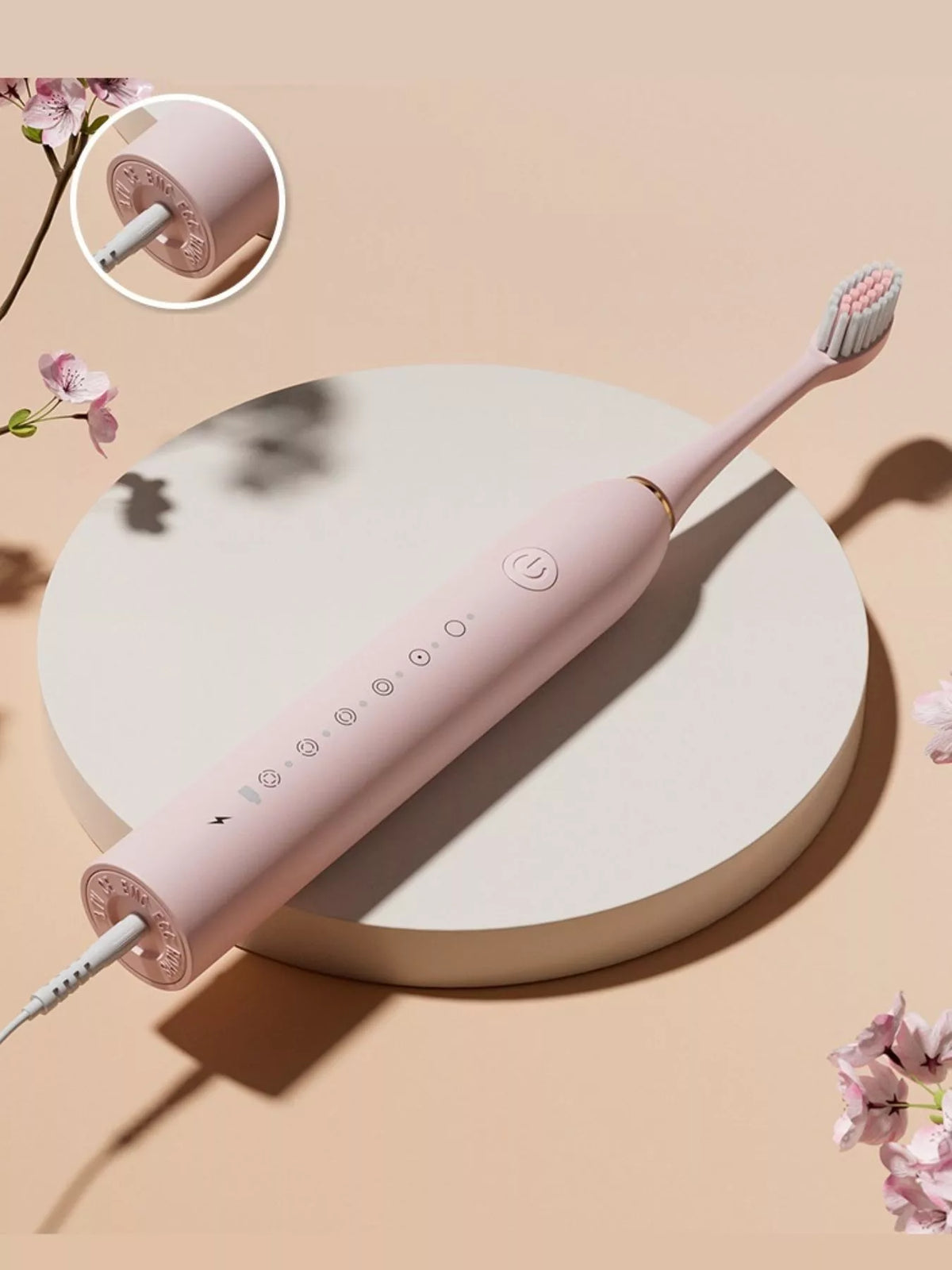 Toothbrush with charging cable