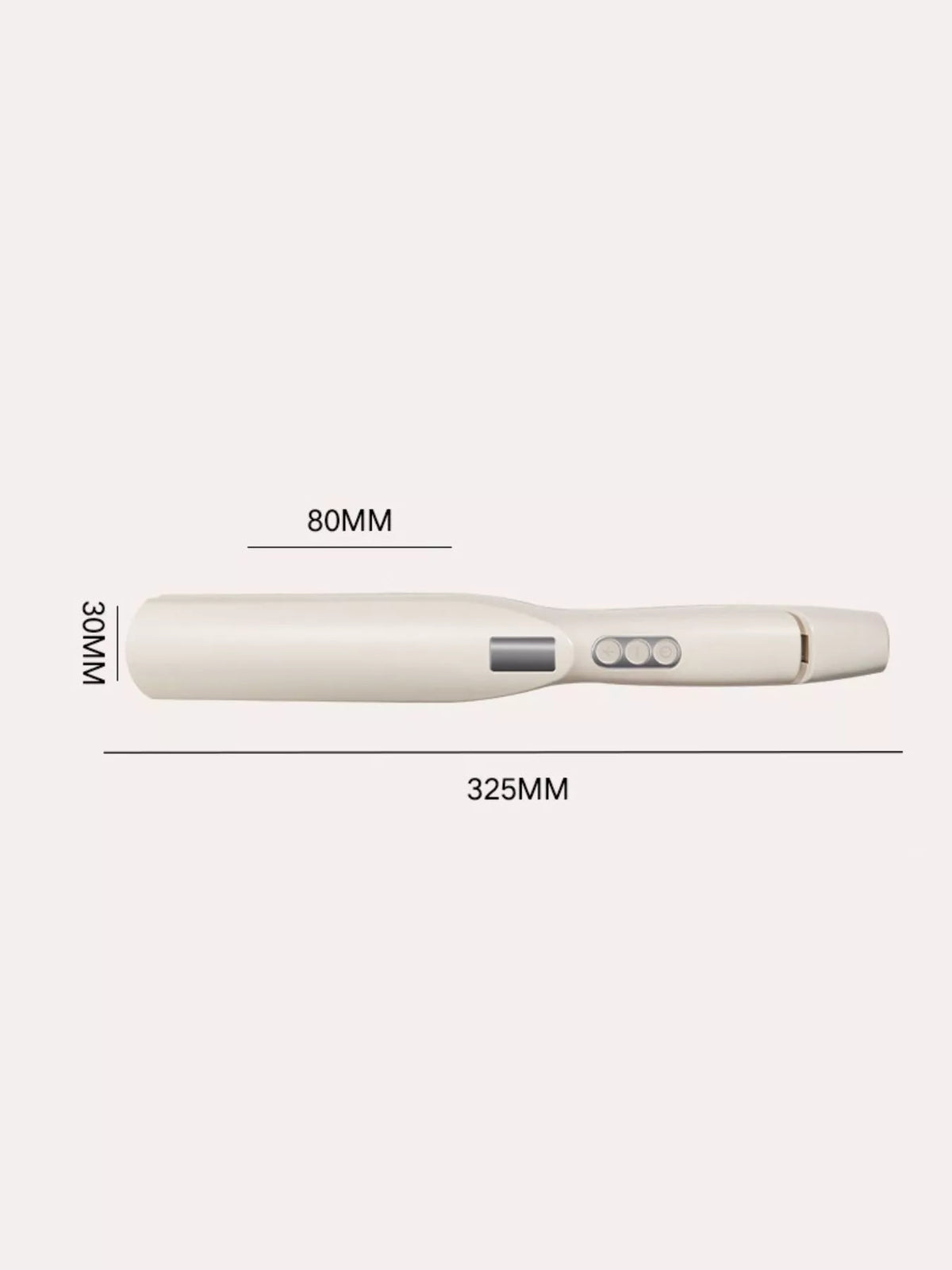 Cordless straightener held in hand
