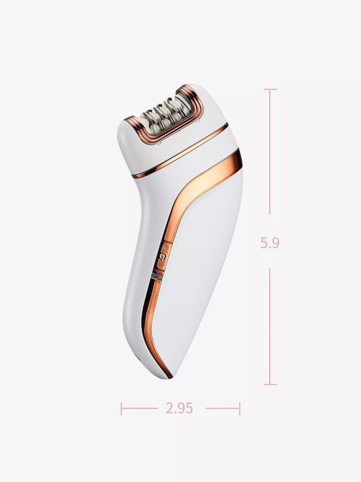 White epilator with charging cable