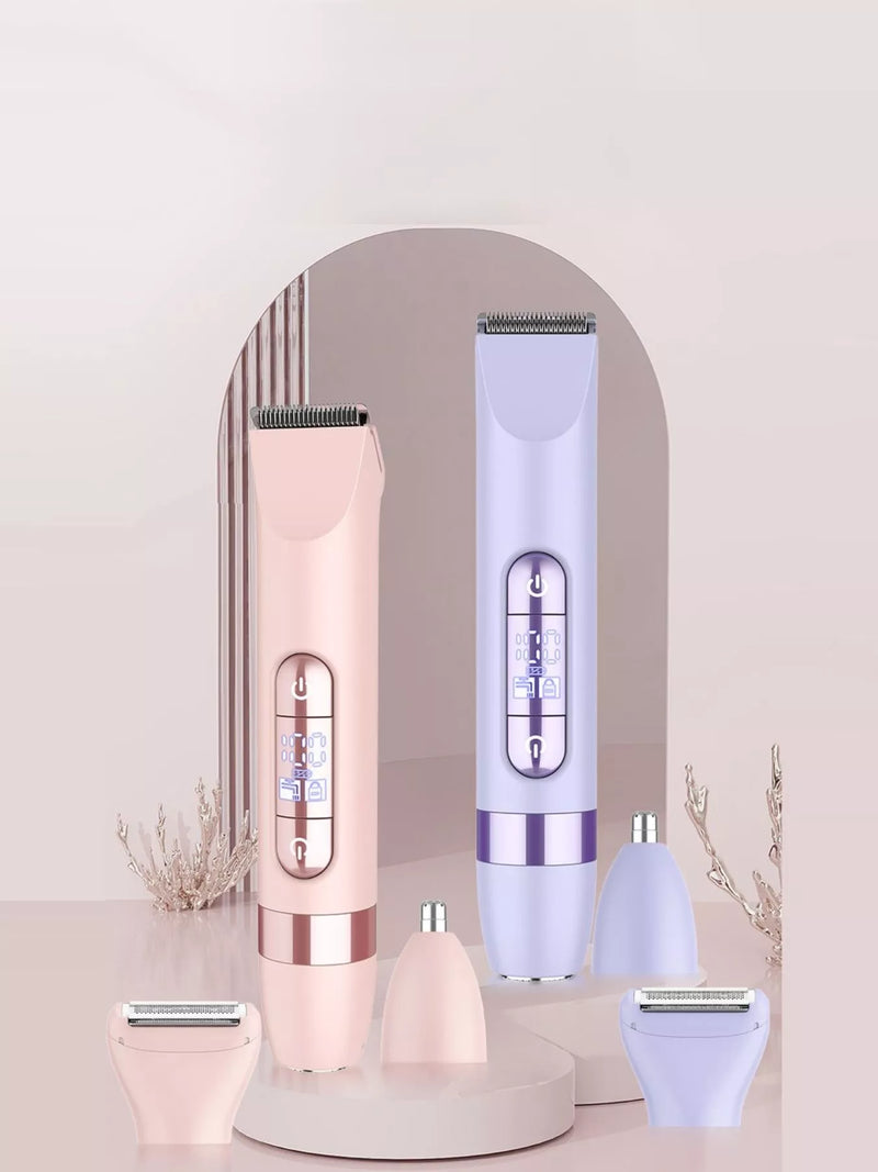 4-in-1 epilator kit in pink