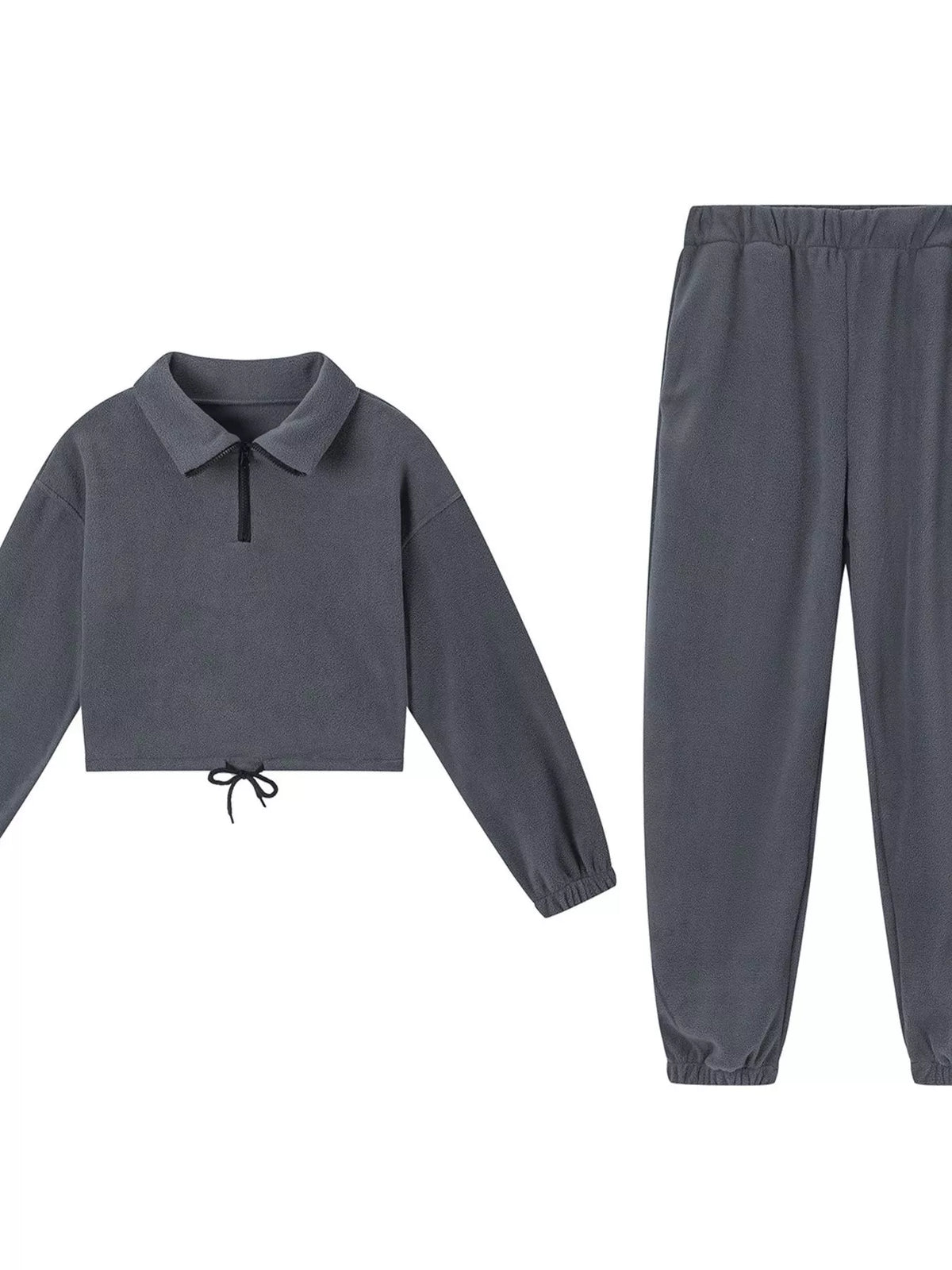 Quarter Zip Sweatshirt and Pants Lounge Set, view 22