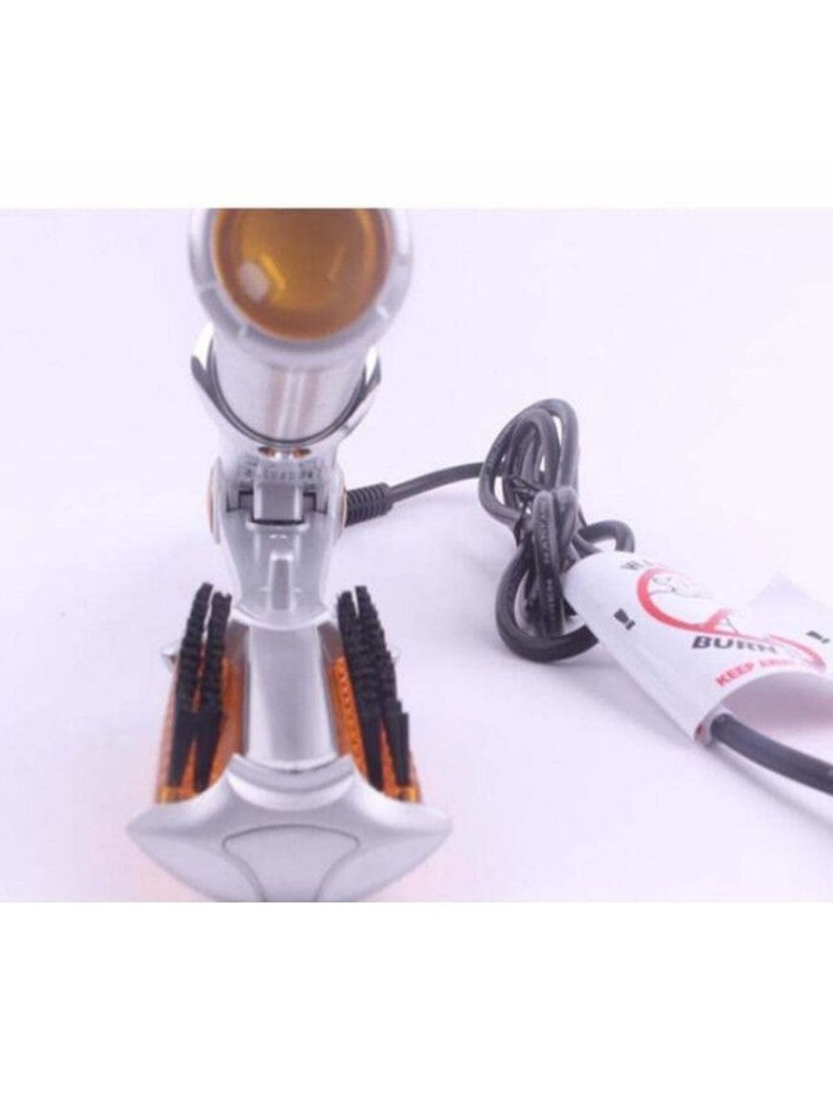 Curling iron barrel close up