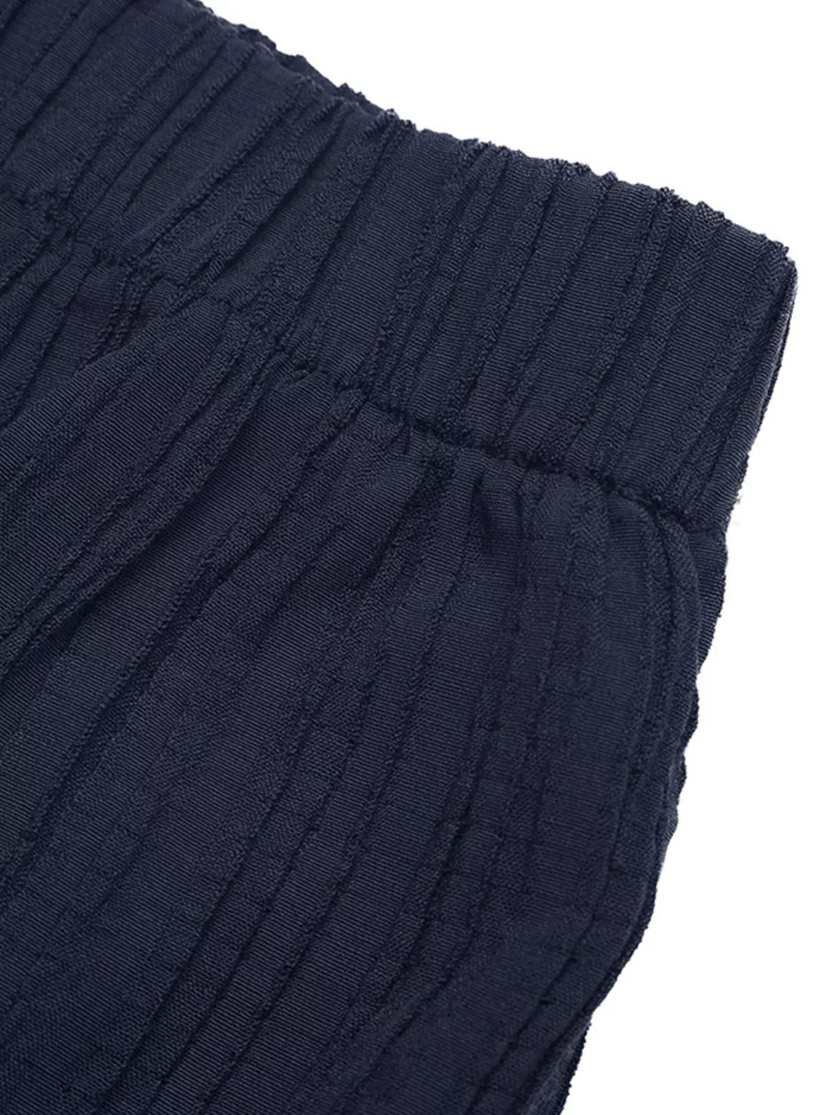 Textured Tube Top and Wide Leg Pants Set, view 8