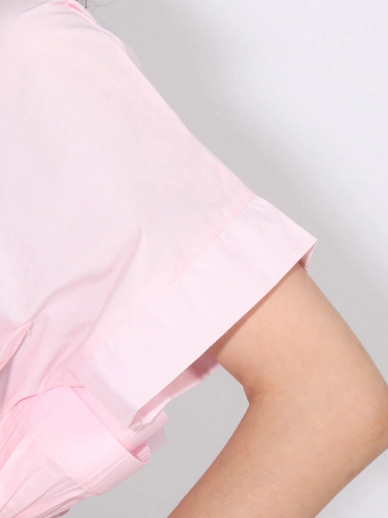 Ruffle Peplum Button-Down Shirt - Fashorio