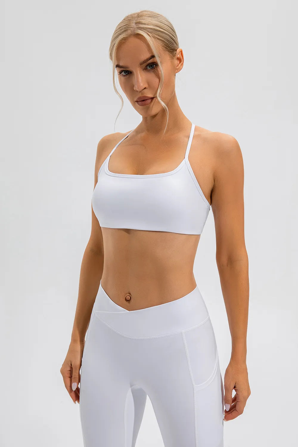Crisscross Spaghetti Strap Active Cami side view 10