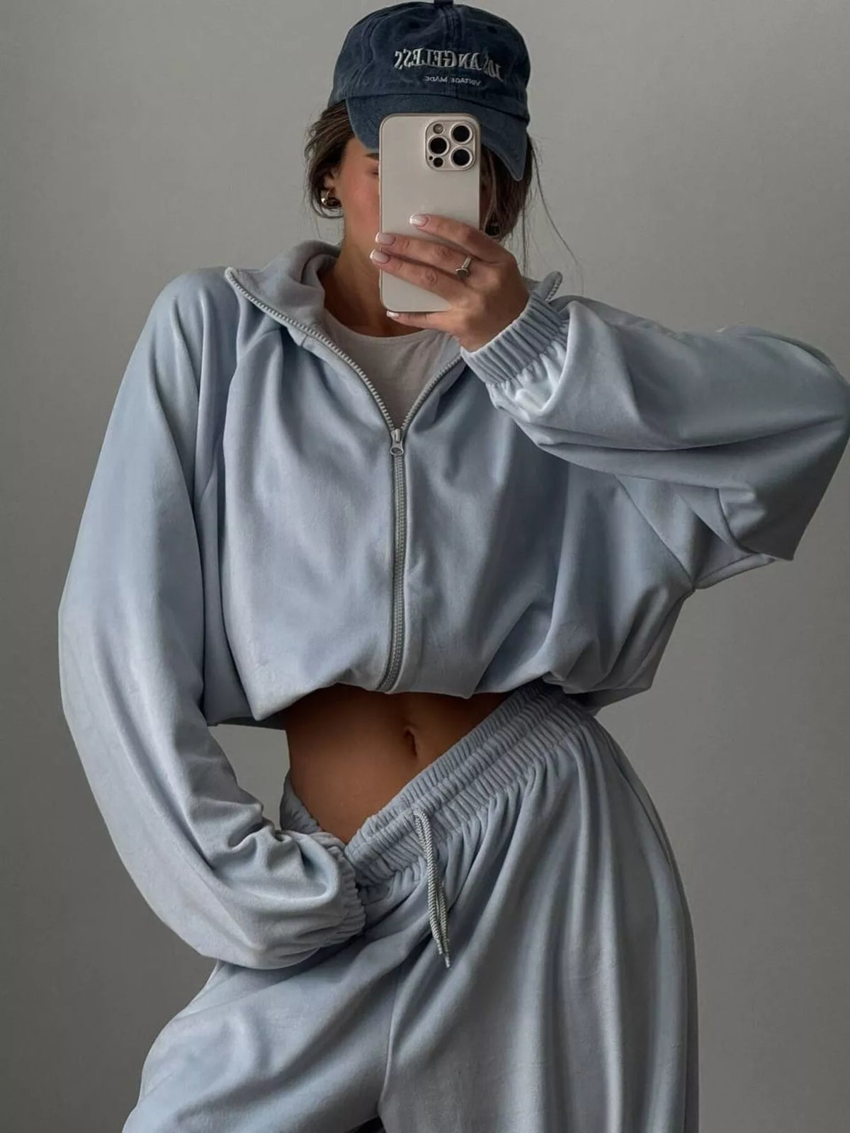 Zip Up Long Sleeve Jacket and Pants Set, view 14