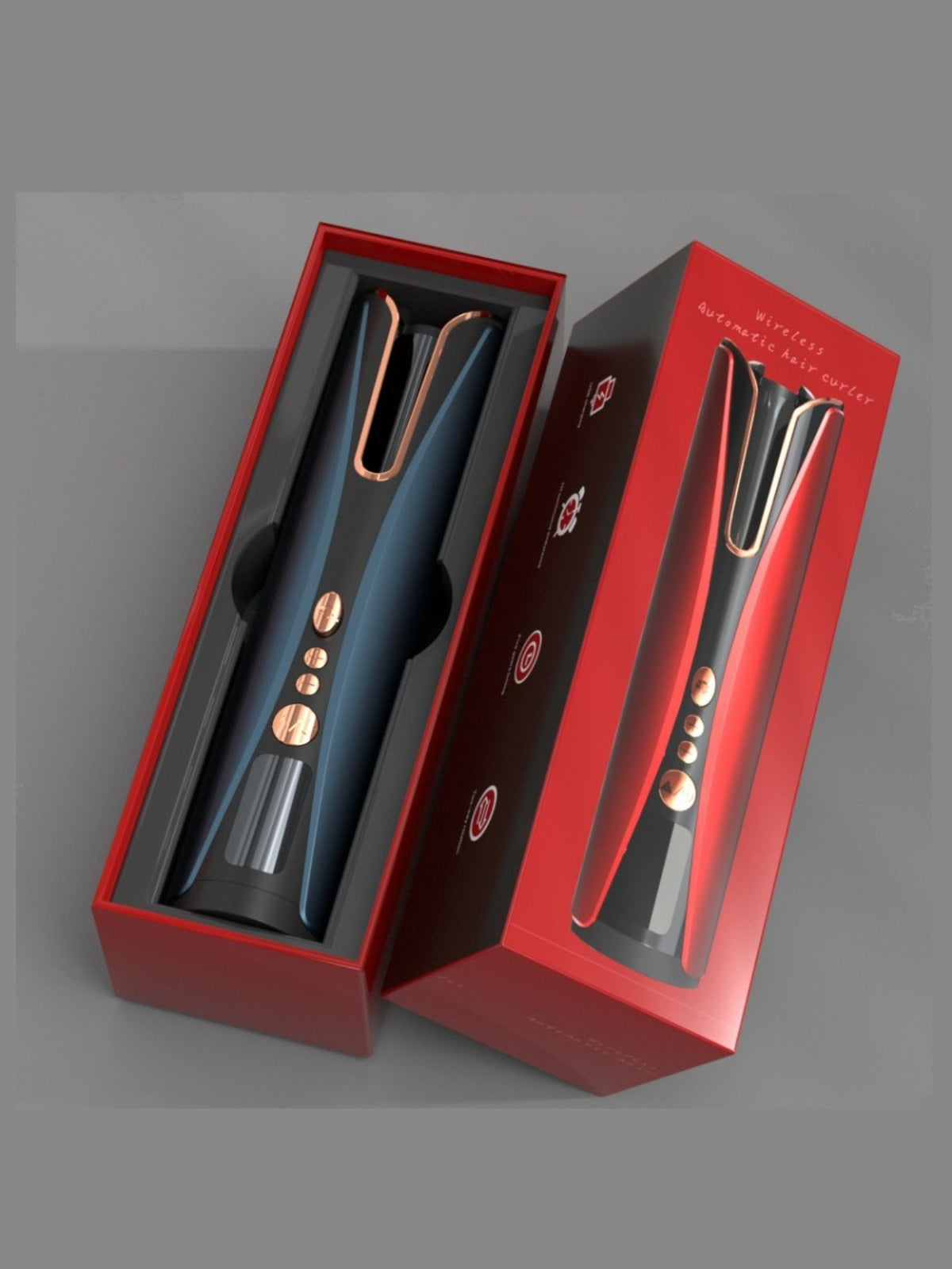 Automatic curling iron full product view