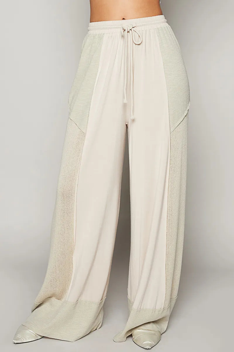 POL Drawstring Wide Leg Pants - Fashorio