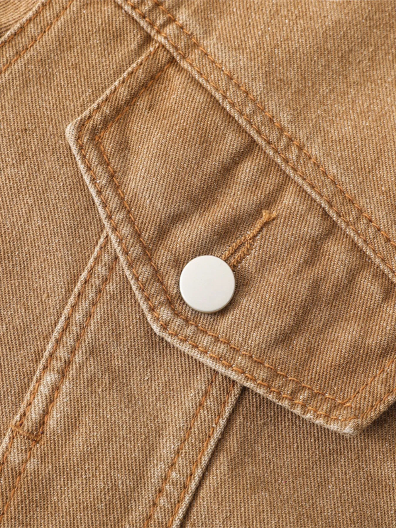 Button Up Long Sleeve Denim Jacket - Fashorio