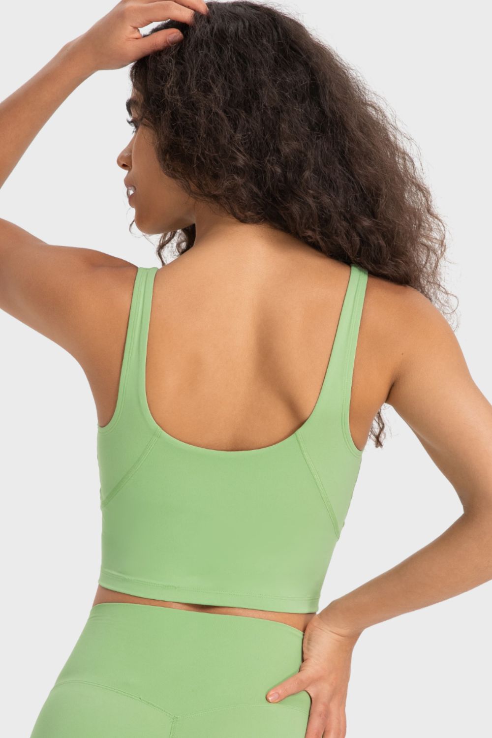 Millennia Deep V-Neck Crop Sports Bra - Fashorio