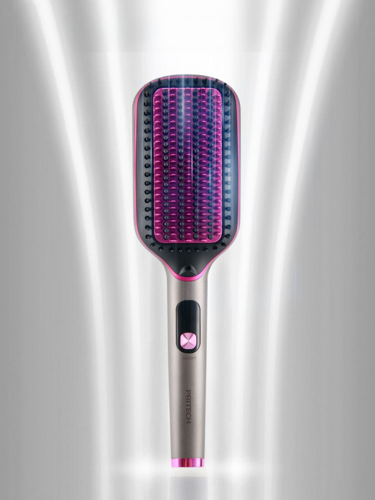 Straightening comb temperature display