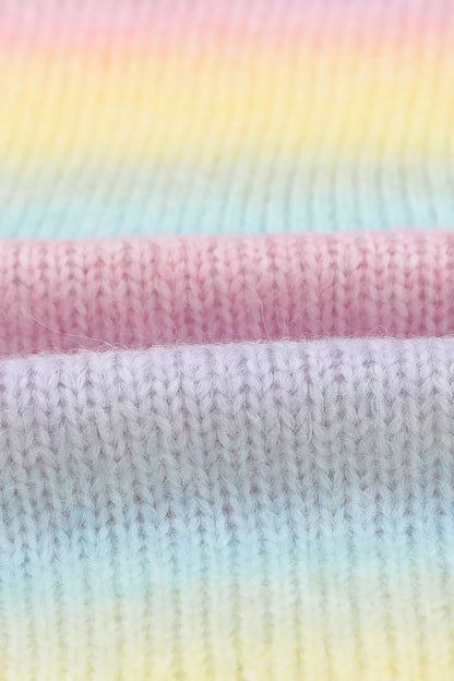 Gradient Open Front Drop Shoulder Cardigan - Fashorio
