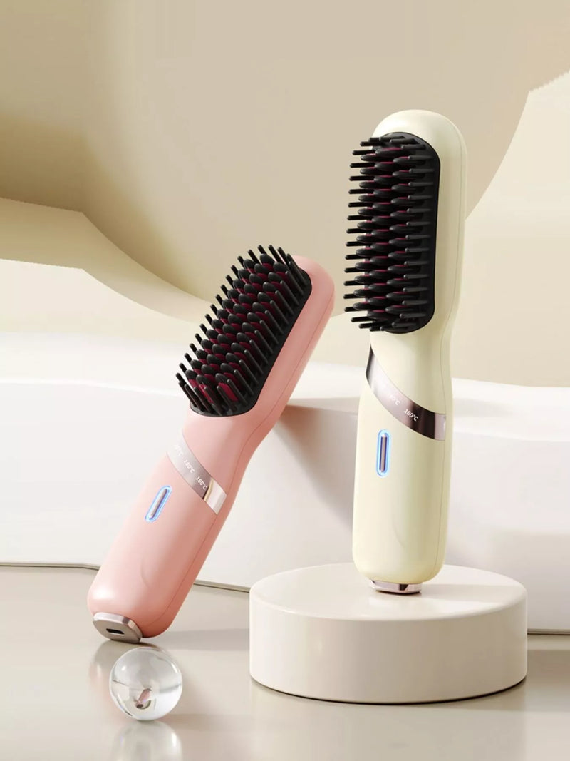 Yellow heated straightening comb