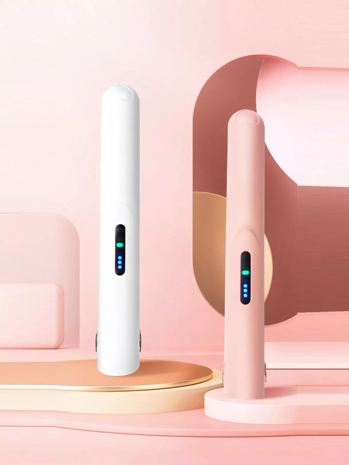 Cordless straightener heating plates detail
